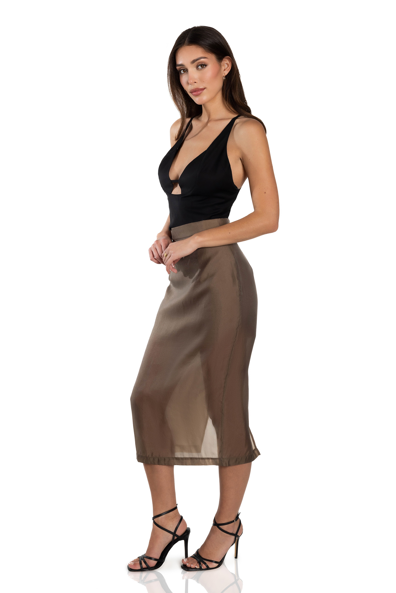 Cleo Midi Sheer Skirt
